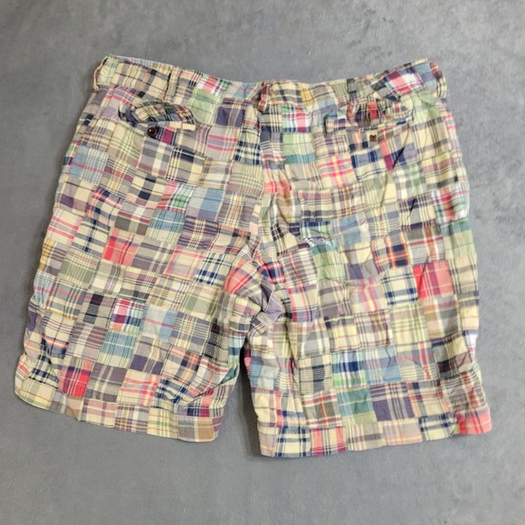 Polo Ralph Lauren Other - Polo Ralph Lauren Shorts Mens Size 40 Madres Plaid Patchwork Y2K Vtg